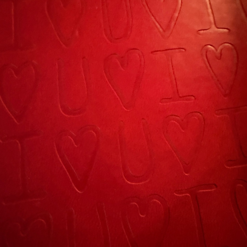 Red Embossed Love Journal
